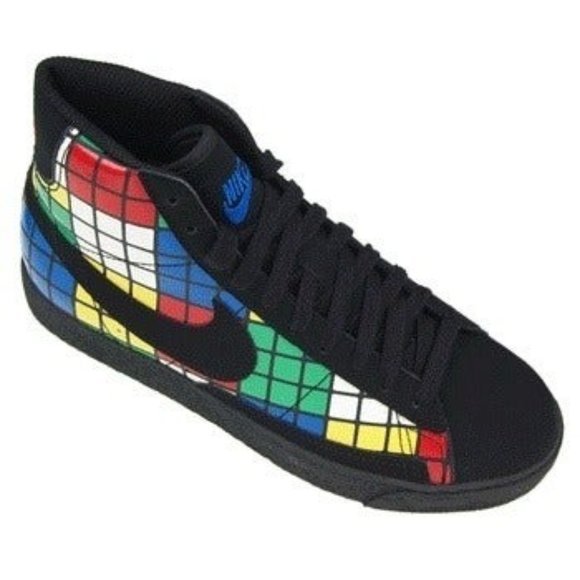 Nike Rare Blazer Mid Rubik's Cube Sneakers sz 6.5Y/8.5W - Picture 2 of 9